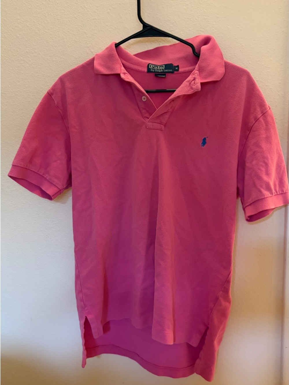 Ralph Lauren Men’s Pink Polo with Blue Pony
